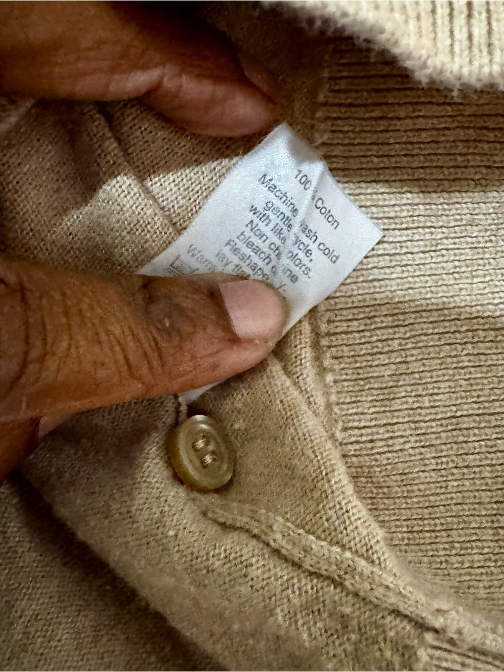 J. Crew Camel Tone Crewneck Button-Front Cardigan - Picture 6 of 6